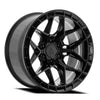 20x9.5 Arena A133 Rampage Glossy Black Wheel 6x5.5 Bolt Pattern 30mm Offset