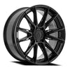 24x10 Arena A138 Lusso Glossy Black Wheel 6x5.5 Bolt Pattern 3mm Offset