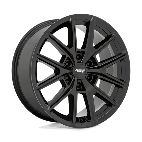 20x9 american racing ar945 gloss black wheel 6x5.5 bolt pattern 20mm offset