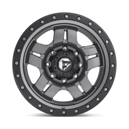 15x10 fuel off road d558 anza matte gunmetal black bead ring wheel 5x4.5 bolt pattern 43mm offset