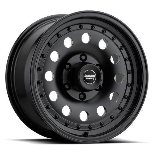 15x8 american racing ar62 outlaw ii satin black wheel 6x5.5 bolt pattern 19mm offset