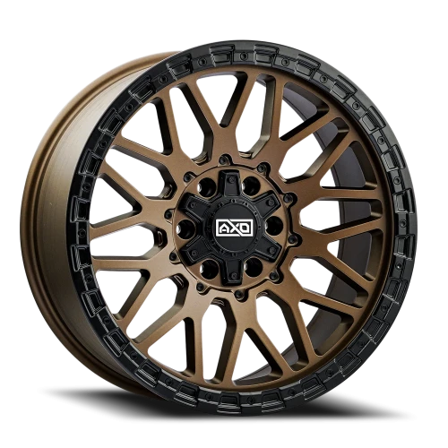 20x9 AXD Off-Road AS3 Satin Bronze W/Blk Lip Wheel 6x5.5 Bolt Pattern 0mm Offset
