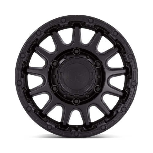 16x8 black rhino hard alloys br003 sequoia matte black wheel 6x5.5 bolt pattern 38mm offset