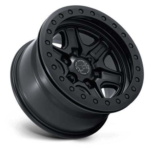 17x8 5 black rhino hard alloys br200 echo trail lock matte black beadlock wheel 6x5 5 bolt pattern 0mm offset
