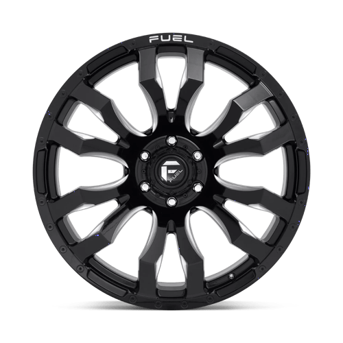 16x8 fuel off road d673 blitz gloss black milled wheel 6x5.5 bolt pattern 1mm offset