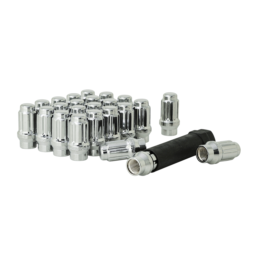 all tacomas chrome spline lug kit with key