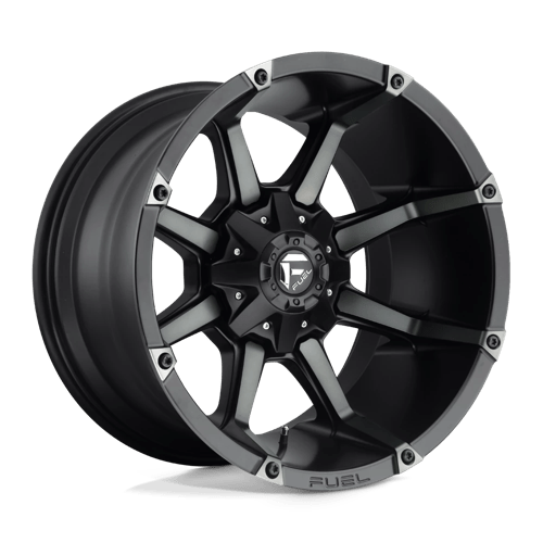 17x9 fuel off road d556 coupler matte black double dark tint wheel 6x5.5 bolt pattern 12mm offset