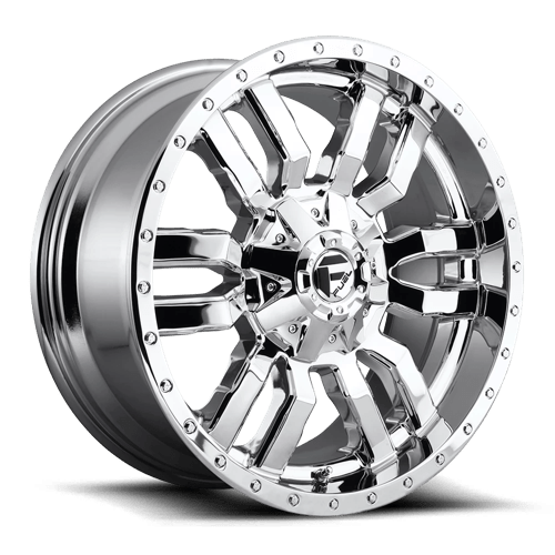 20x9 fuel off road d631 sledge chrome wheel 6x5.5 bolt pattern 1mm offset