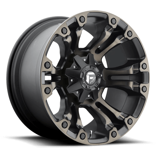 20x9 fuel off road d569 vapor matte black double dark tint wheel 6x5.5 bolt pattern 2mm offset