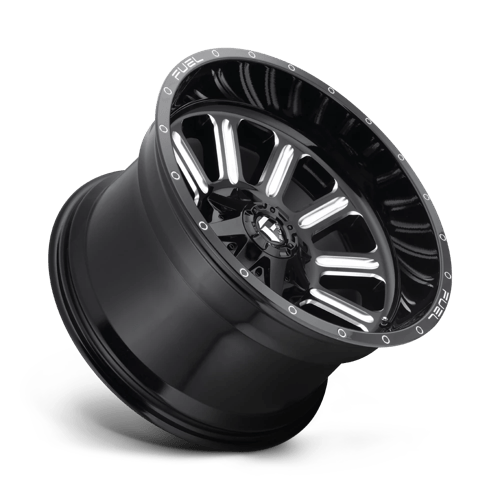 20x10 fuel off road d620 hardline gloss black milled wheel 6x5.5 bolt pattern 19mm offset