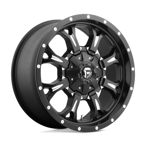 20x9 fuel off road d517 krank matte black milled wheel 6x5.5 bolt pattern 20mm offset