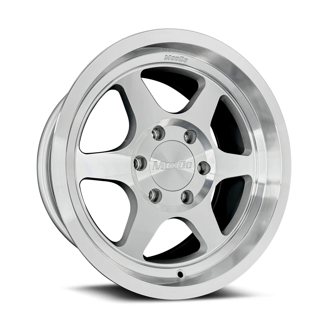 17x9 Modco M71 Machined W/Clear 6x5.5 Bolt Pattern -25mm Offset