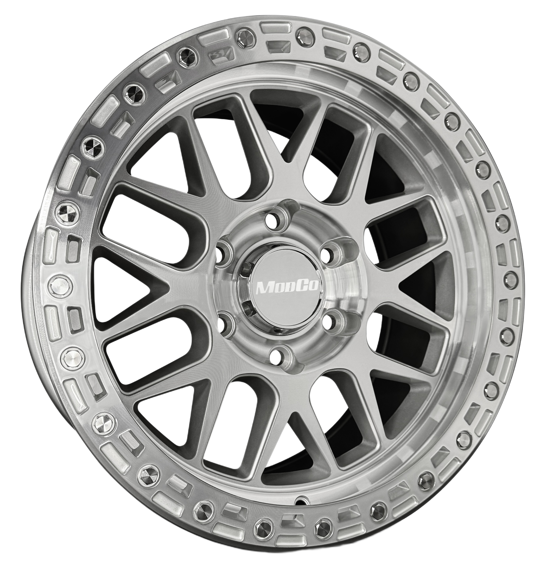 17x8.5 Modco M73 Machined 6x5.5 Bolt Pattern 0mm Offset