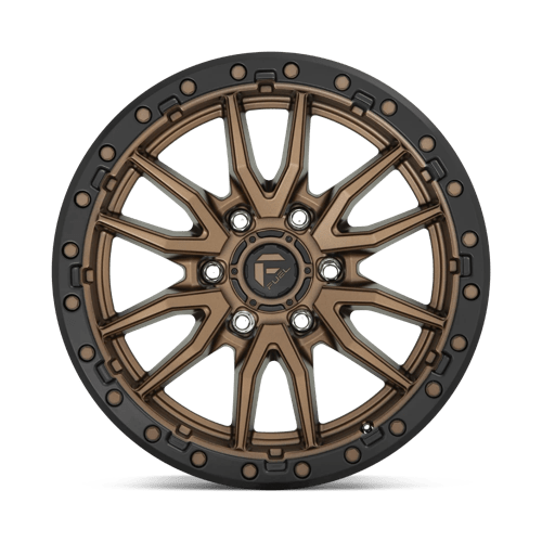 22x12 fuel off road d681 rebel matte bronze black bead ring wheel 6x5.5 bolt pattern 44mm offset
