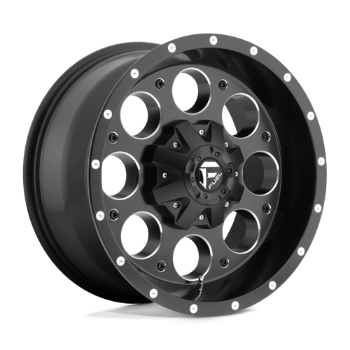 15x8 fuel off road d525 revolver matte black milled wheel 5x4.5 bolt pattern 18mm offset