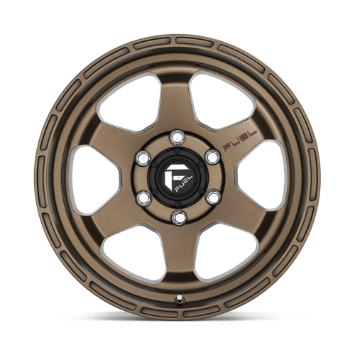 18x9 fuel off road d666 shok matte bronze wheel 6x5.5 bolt pattern 20mm offset
