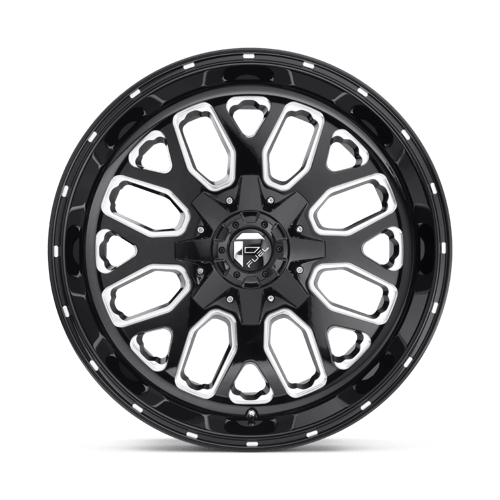 20x9 fuel off road d588 titan gloss black milled wheel 6x5.5 bolt pattern 1mm offset