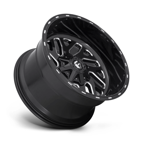 22x12 fuel off road d581 triton gloss black milled wheel 5x4.5 bolt pattern 43mm offset
