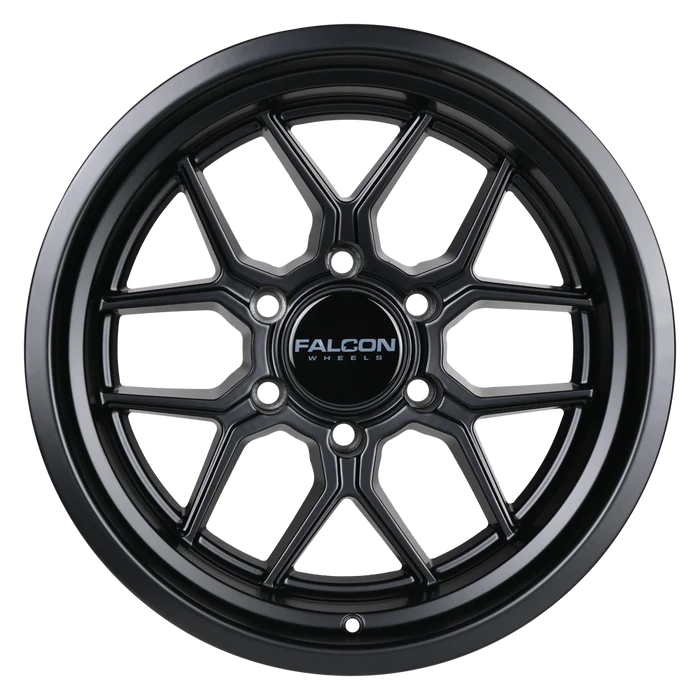 17x9 Falcon Wheels TX1 Apollo Matte Black Wheel 6x5.5 Bolt Pattern -38mm Offset