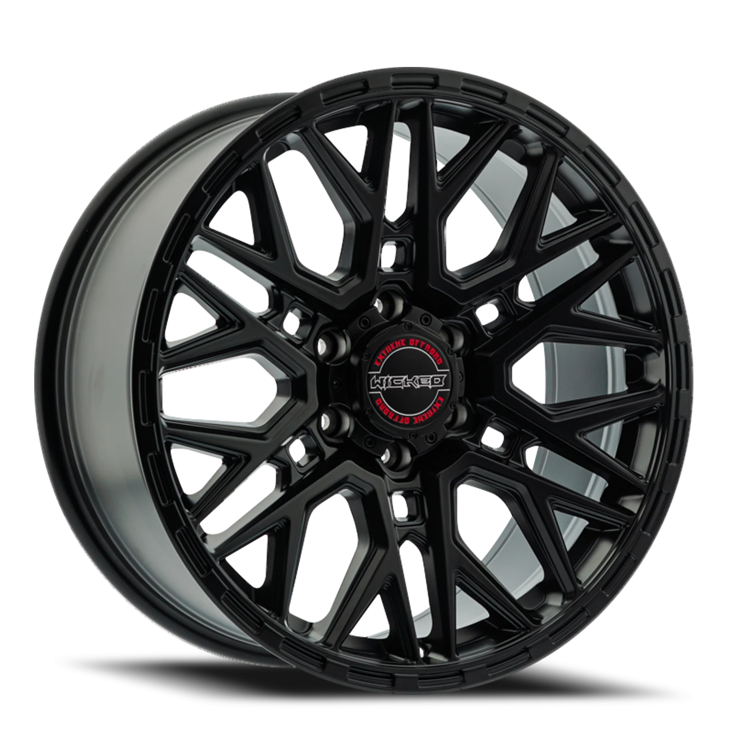 20x9 Wicked Off-Road W940 Satin Black Wheel 6x5.5 Bolt Pattern 0mm Offset