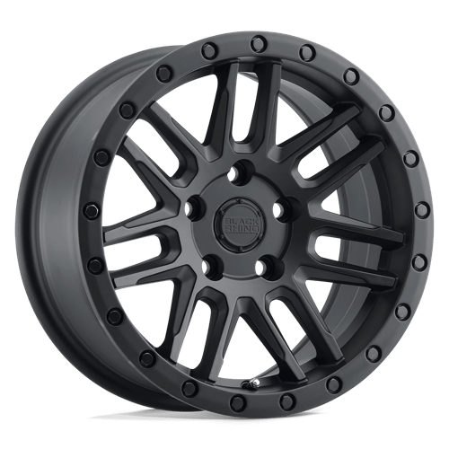 17x9 5 black rhino hard alloys ach arches matte black wheel 6x5.5 bolt pattern 18mm offset