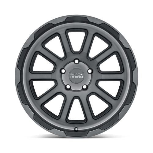 18x8 5 black rhino hard alloys chs chase brushed gunmetal wheel 6x5.5 bolt pattern 0mm offset