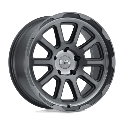 18x8 5 black rhino hard alloys chs chase brushed gunmetal wheel 6x5.5 bolt pattern 0mm offset
