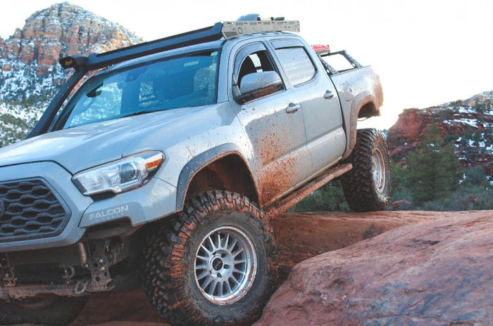 17x9 Falcon Wheels TX2 Stratos Silver W/Full Machined Face Wheel 6x5.5 Bolt Pattern -12mm Offset