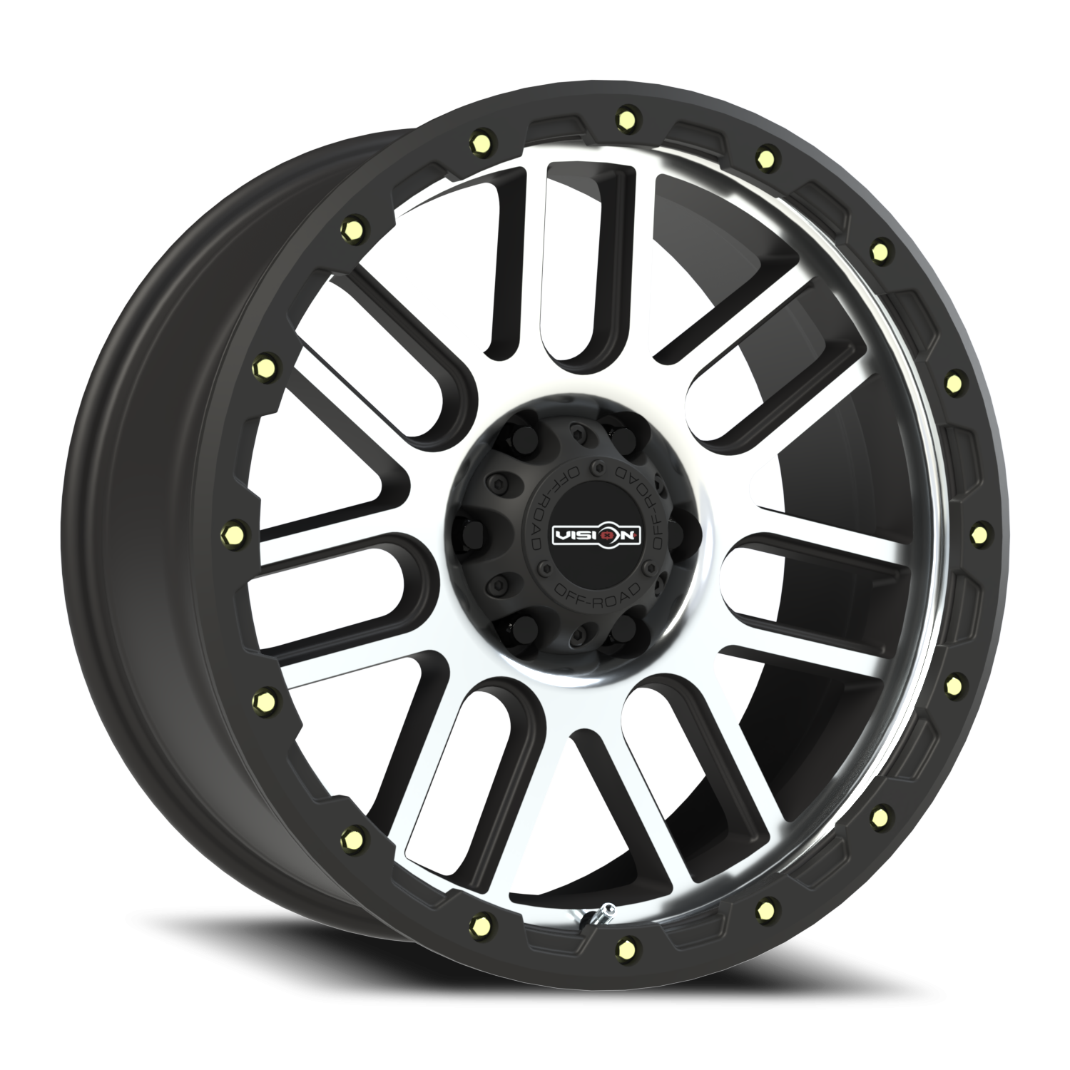 20x9 Vision 111 Nemesis Matte Black Machined Face Wheel 6x5.5 Bolt Pattern 10mm Offset