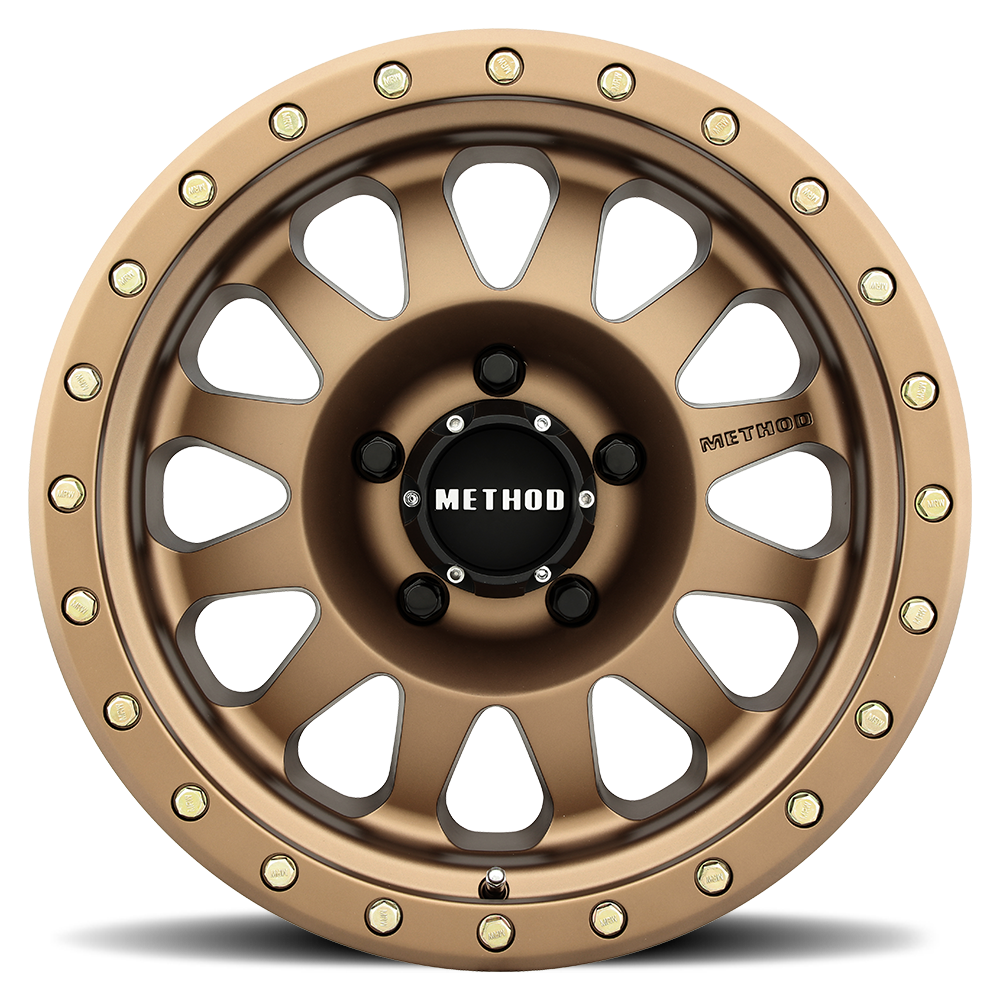 15x8 method race wheels mr304 double standard bronze wheel 5x4.5 bolt pattern 24mm offset