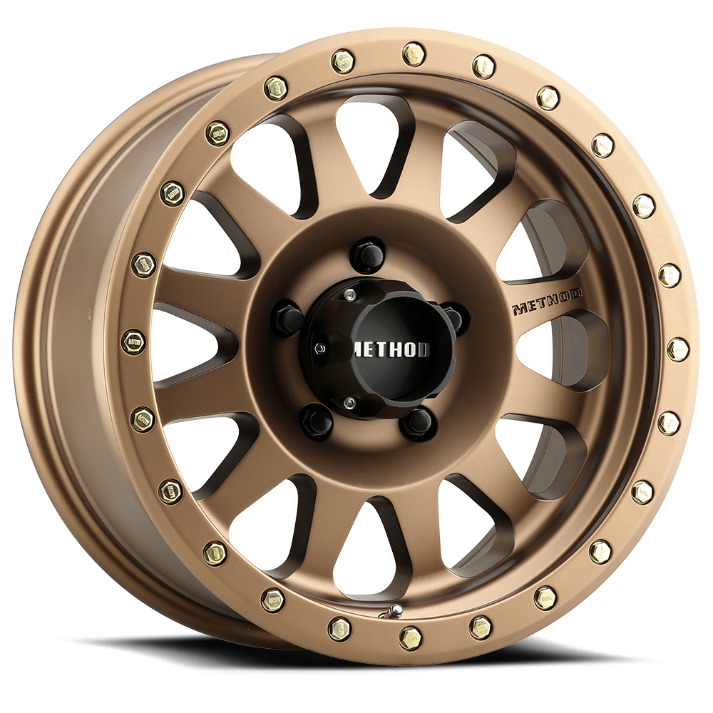 15x8 method race wheels mr304 double standard bronze wheel 5x4.5 bolt pattern 24mm offset