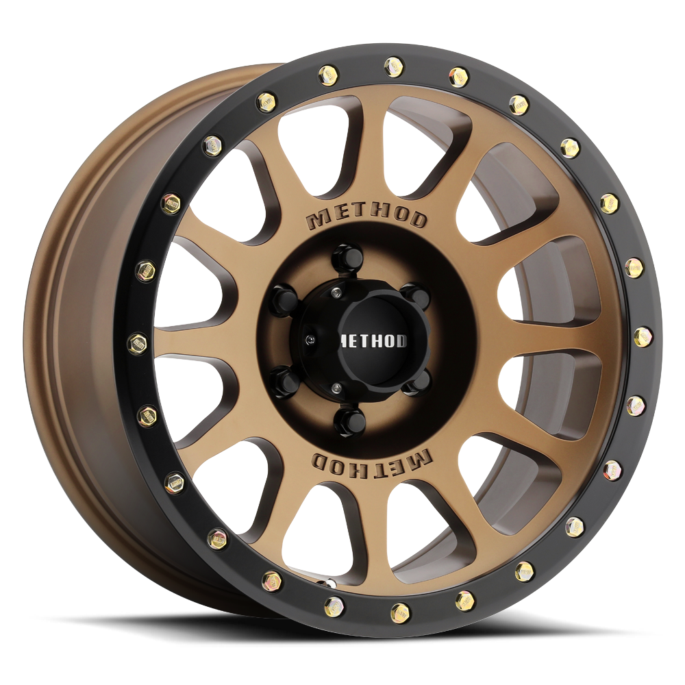 16x8 method race wheels mr305 nv bronze wheel 6x5.5 bolt pattern 0mm offset