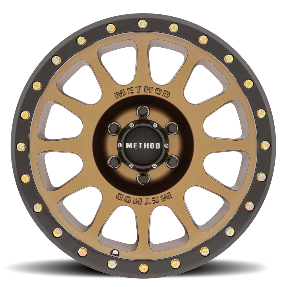 16x8 method race wheels mr305 nv bronze wheel 6x5.5 bolt pattern 0mm offset