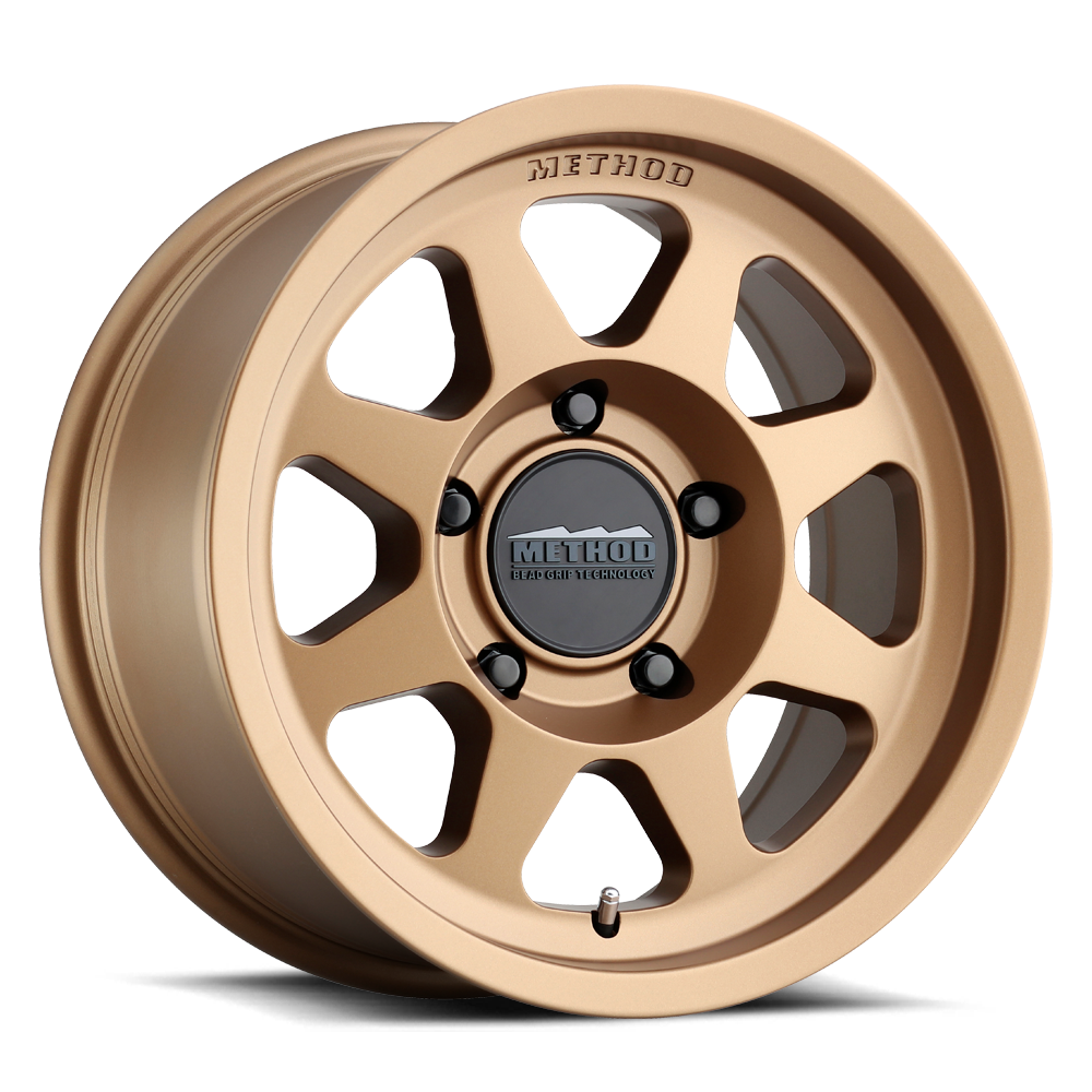 17x7 5 method race wheels mr701 bead grip bronze wheel 5x4.5 bolt pattern 30mm offset