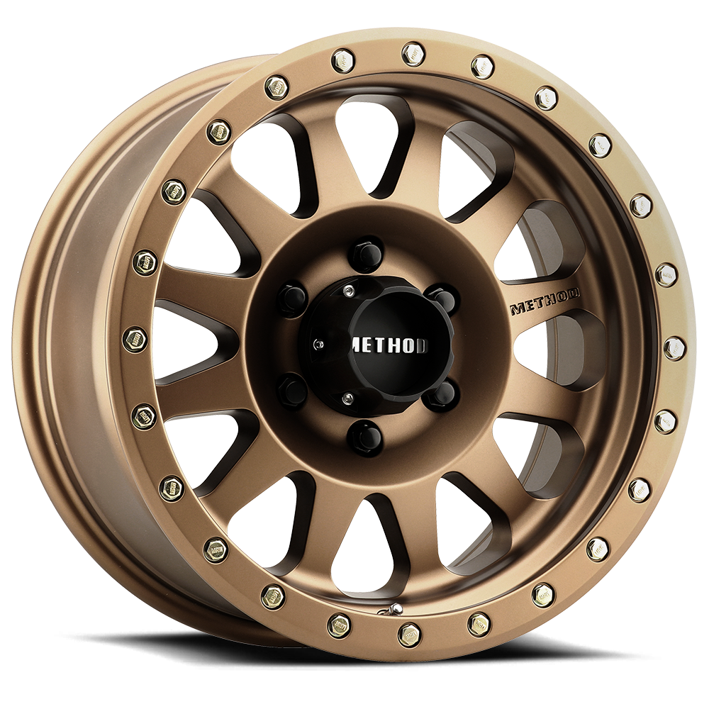 17x8 5 method race wheels mr304 double standard bronze wheel 6x5.5 bolt pattern 0mm offset