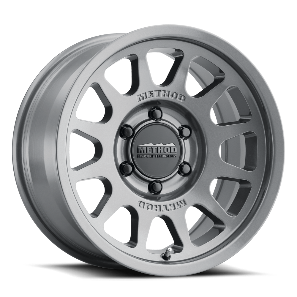 17x8 5 method race wheels mr703 bead grip titanium wheel 6x5.5 bolt pattern 0mm offset