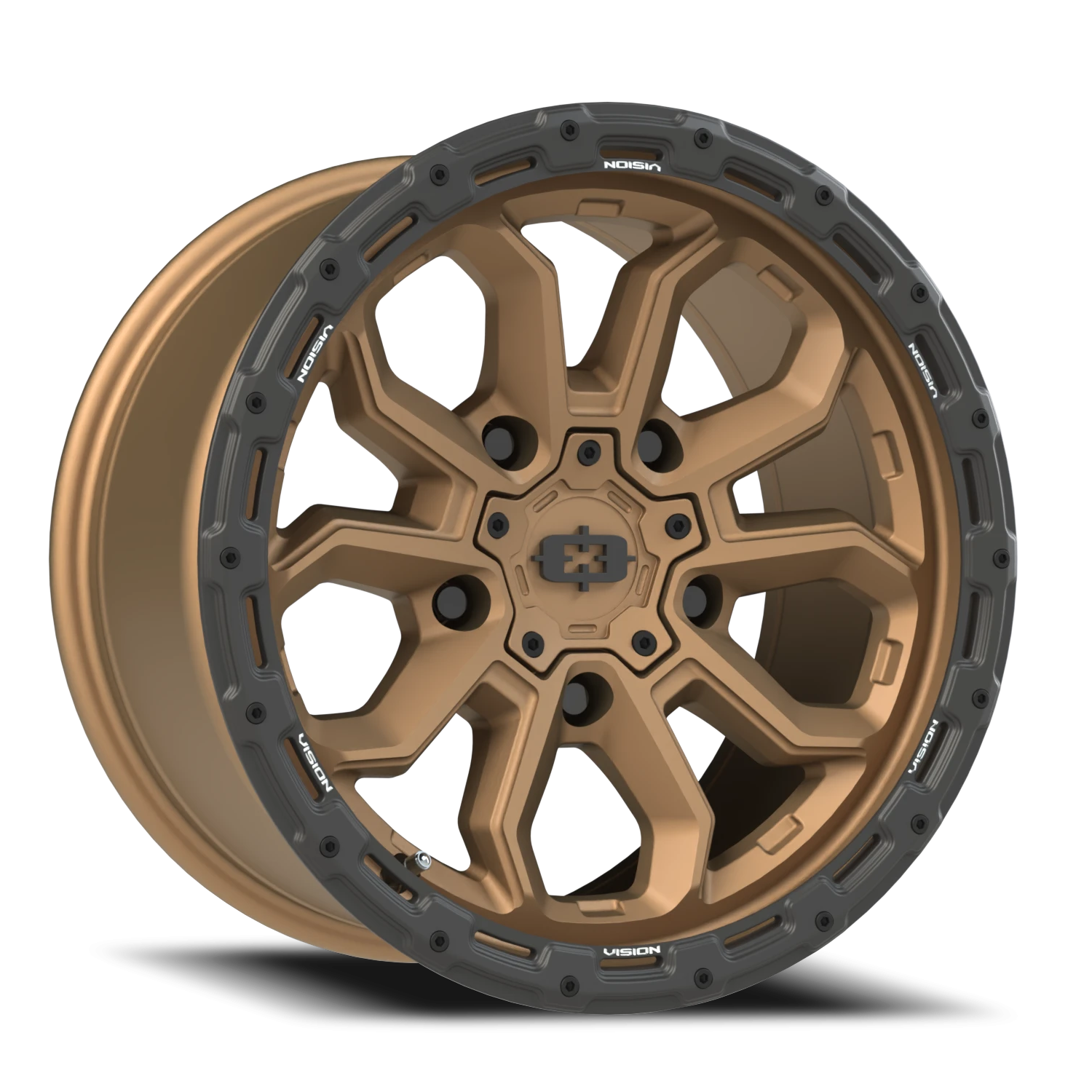 17x9 Vision 405 Korupt Satin Bronze Wheel 5x4.5 Bolt Pattern 12mm Offset
