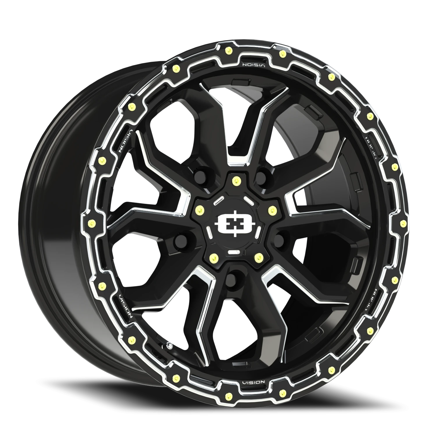 17x9 Vision 405 Korupt Gloss Black Milled Spoke Wheel 5x4.5 Bolt Pattern 12mm Offset