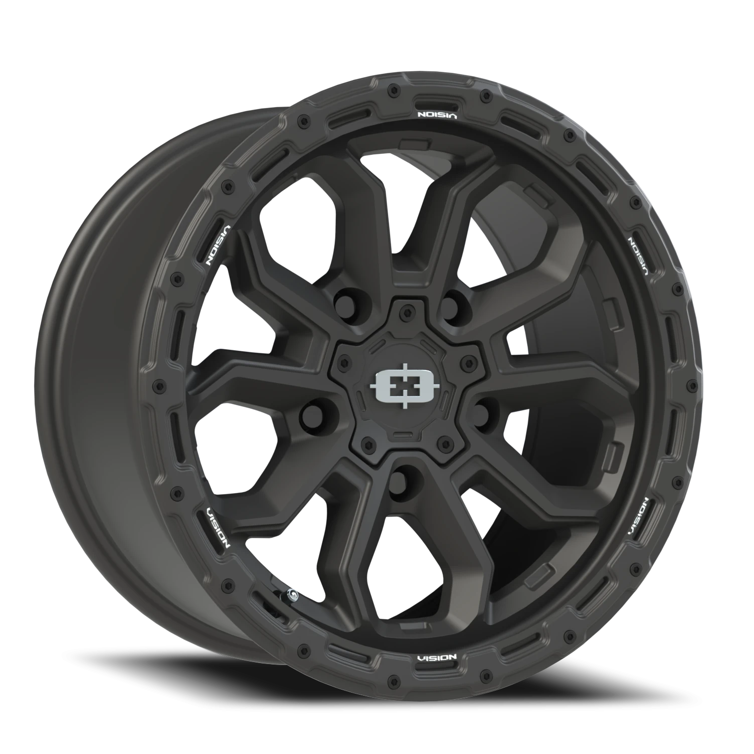 17x9 Vision 405 Korupt Satin Black Wheel 5x4.5 Bolt Pattern 12mm Offset
