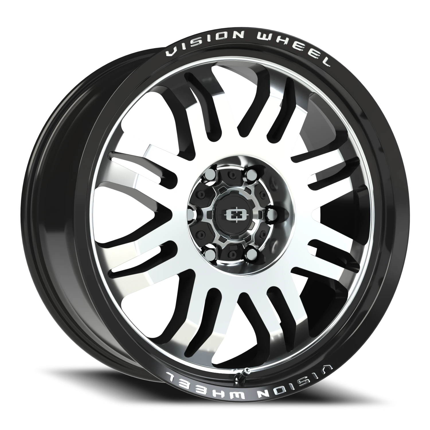 20x9 Vision 409 Inferno Black Machined Wheel 6x5.5 Bolt Pattern 12mm Offset