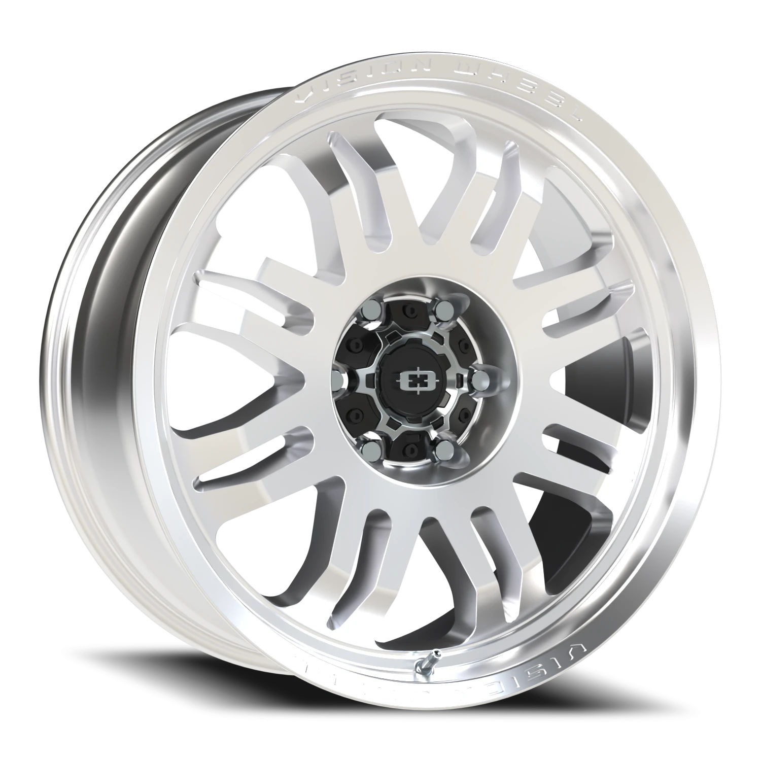 17x8.5 Vision 409 Inferno Milled Machine Wheel 6x5.5 Bolt Pattern 0mm Offset