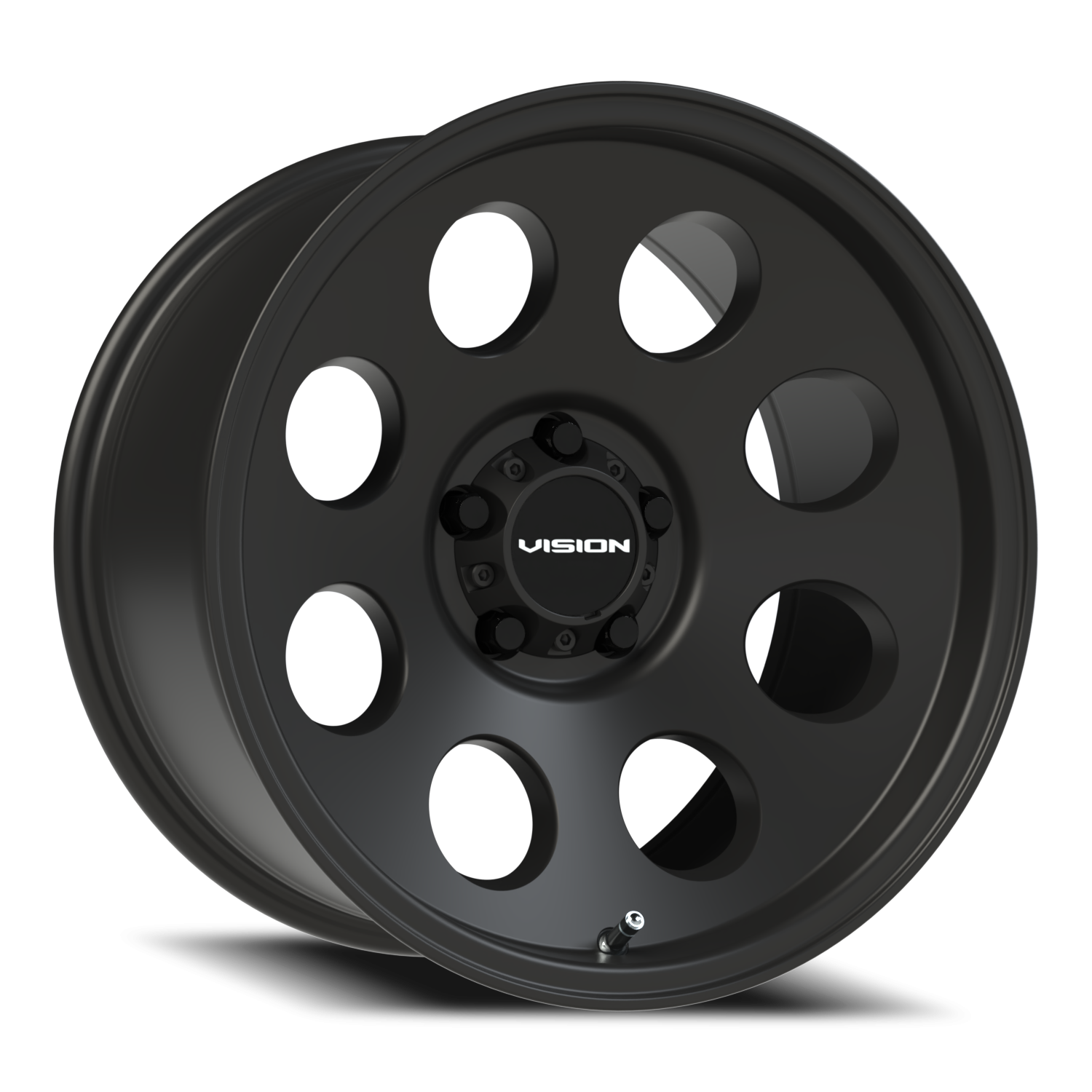 17x9 Vision 56 Midway Satin Black Wheel 5x4.5 Bolt Pattern -12mm Offset