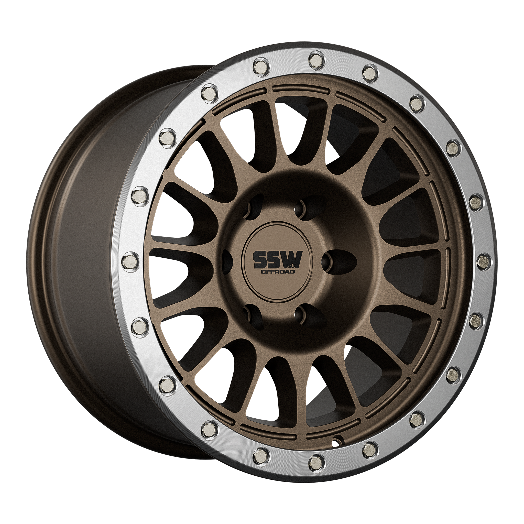 17x9 SSW Offroad Dakar Evo Matte Bronze Wheel 6x5.5 Bolt Pattern 25 mm Offset