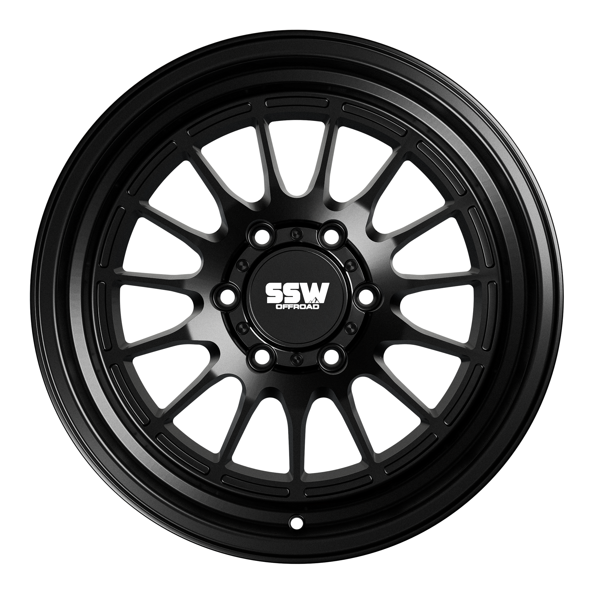 17x9 SSW Offroad Dakar Matte Black Wheel 6x5.5 Bolt Pattern -25 mm Offset