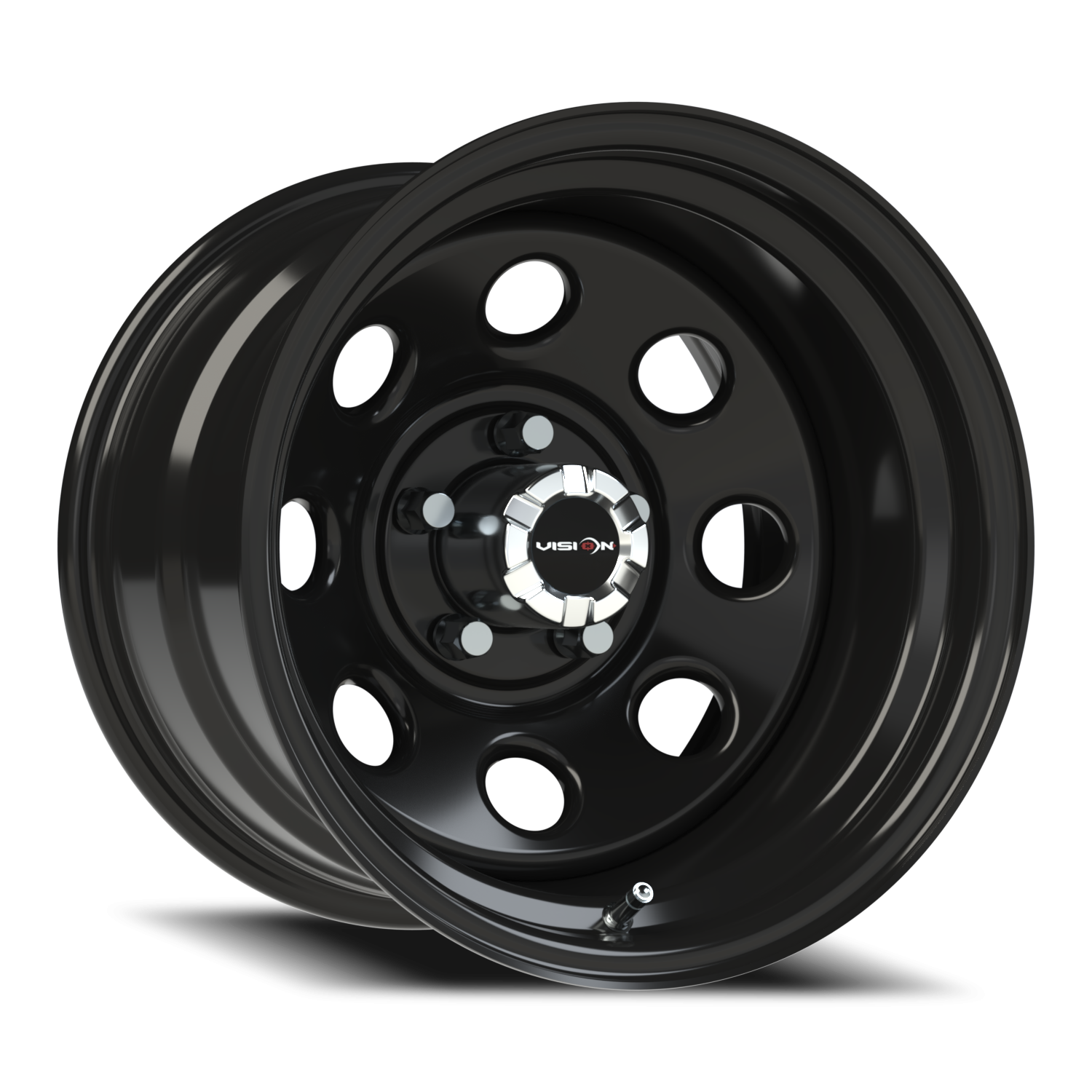15x10 Vision 85H Soft 8 Gloss Black Wheel 5x4.5 Bolt Pattern -39mm Offset