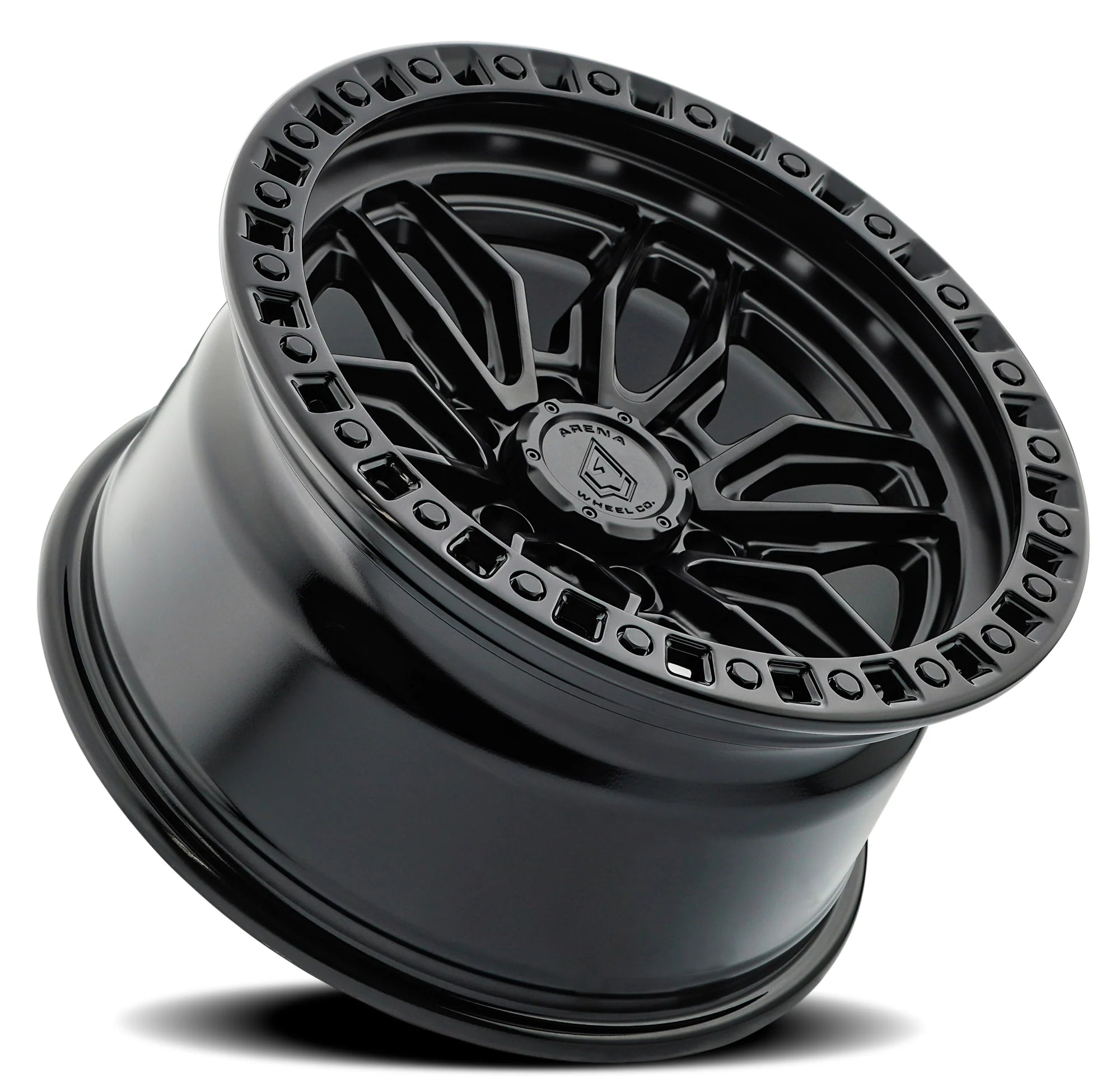 22x9.5 Arena A109 Hustle Satin Black Wheel 6x5.5 Bolt Pattern +20mm Offset