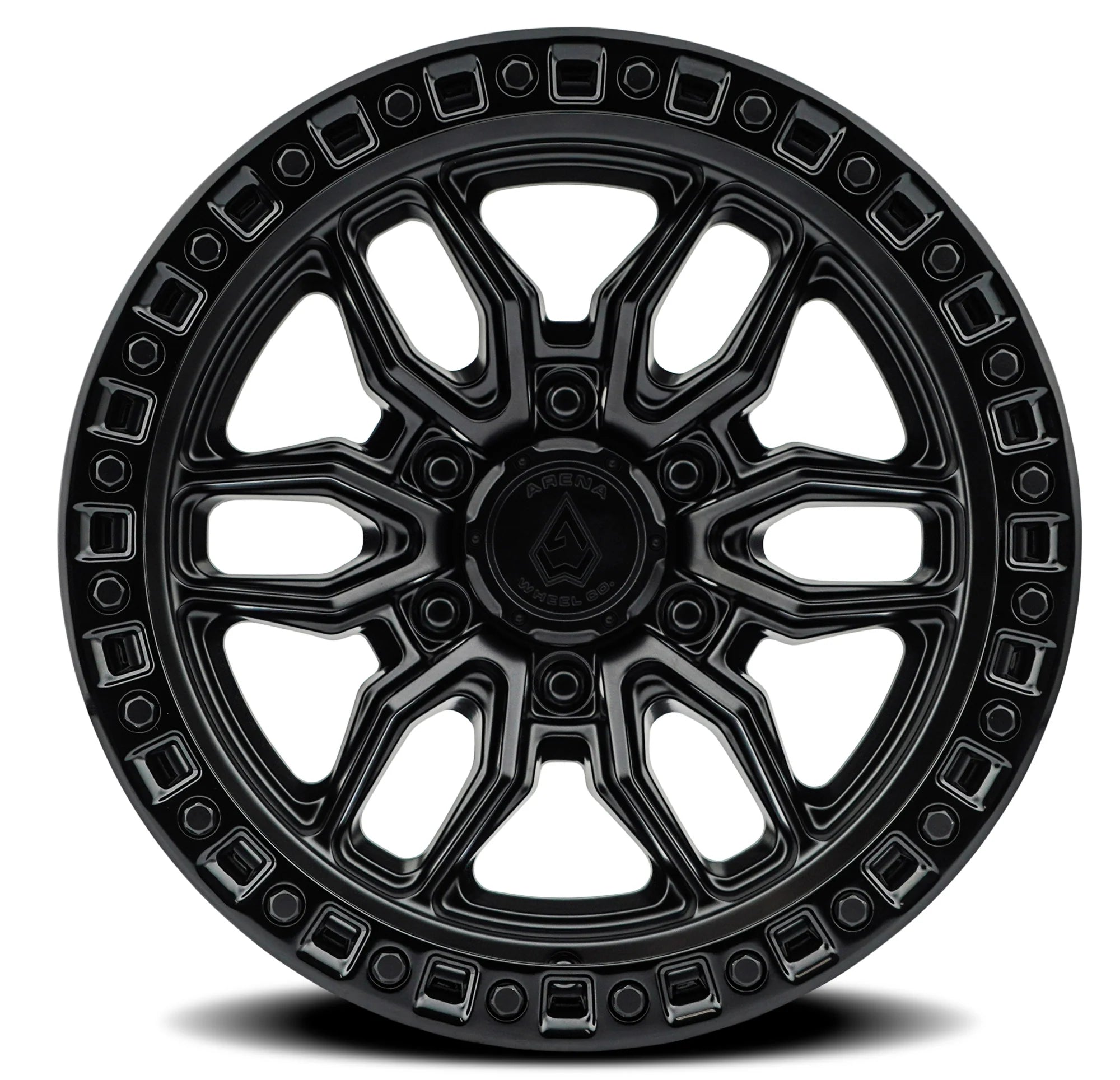 22x9.5 Arena A109 Hustle Satin Black Wheel 6x5.5 Bolt Pattern +20mm Offset