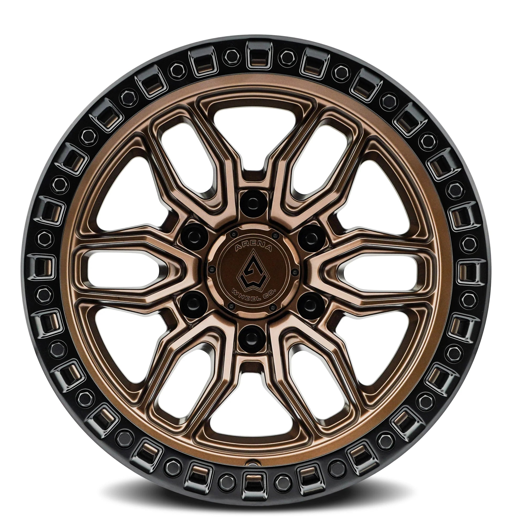 20x9 Arena A109 Hustle Bronze W/Blk Lip Wheel 6x5.5 Bolt Pattern 0mm Offset