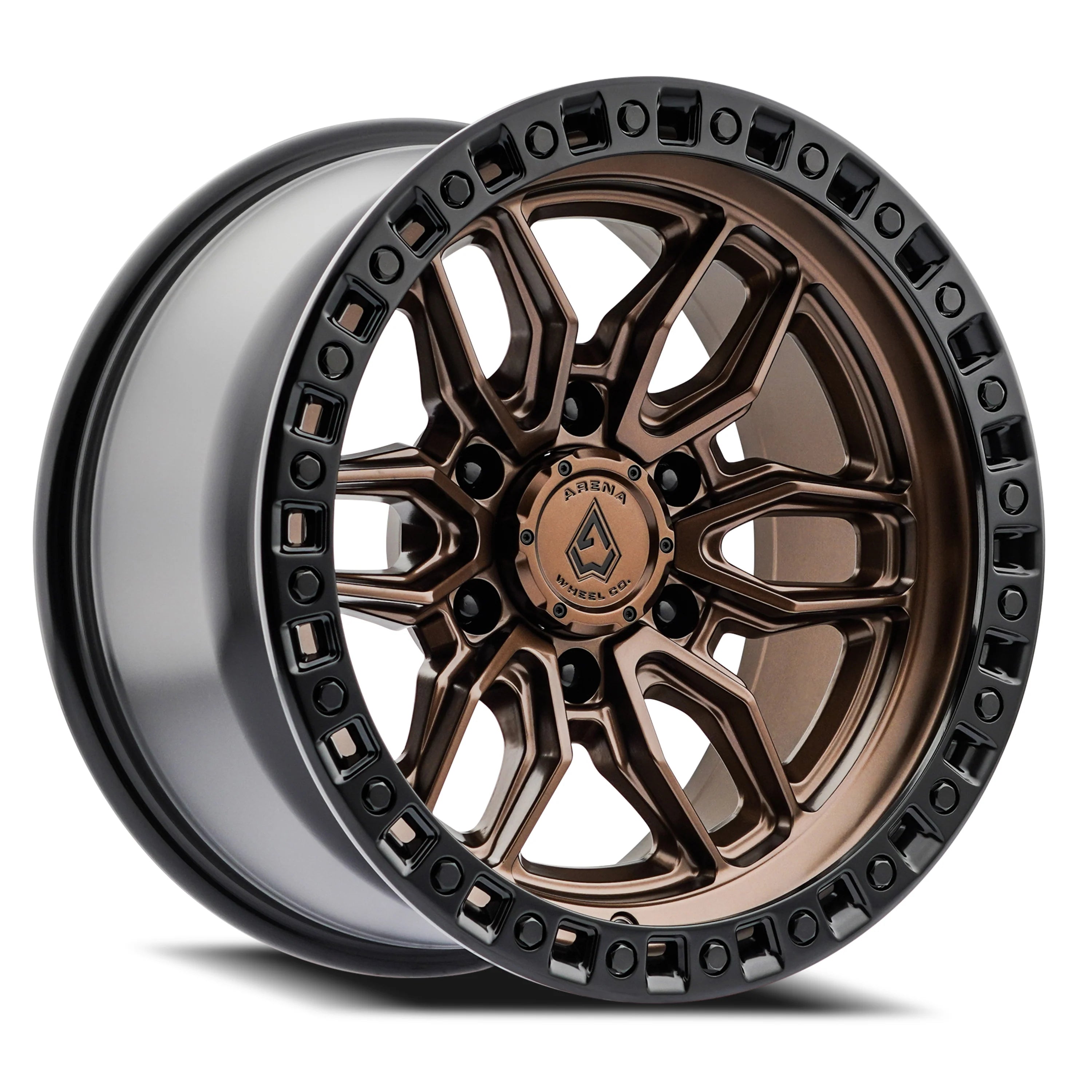 20x9 Arena A109 Hustle Bronze W/Blk Lip Wheel 6x5.5 Bolt Pattern 0mm Offset