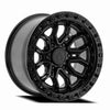 17x9 Arena A120 Terra Satin Black Gloss Lip Wheel 6x5.5 Bolt Pattern 0mm Offset